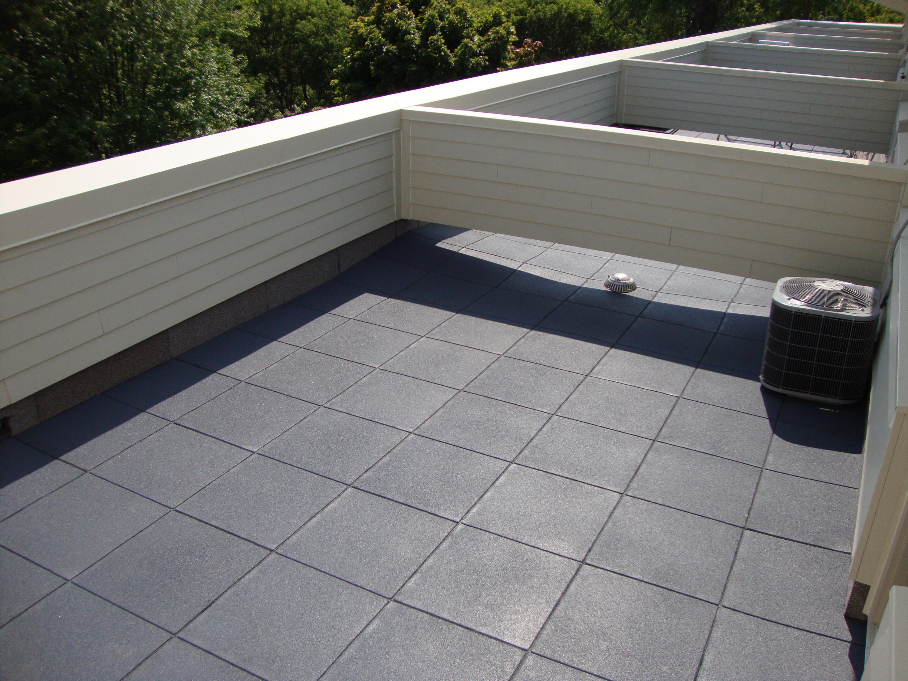 Wind Resistant Pavers Rubber Pavers Roof Deck Floor Locking